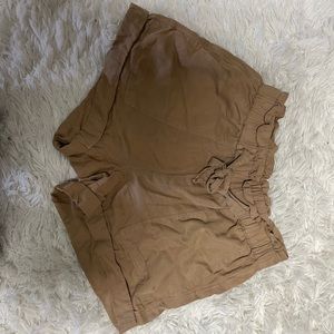 Khaki Flowy Shorts